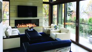 Modern Linear Fireplace 