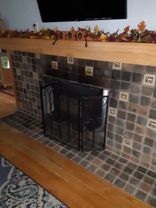 Masonry Fireplace Before