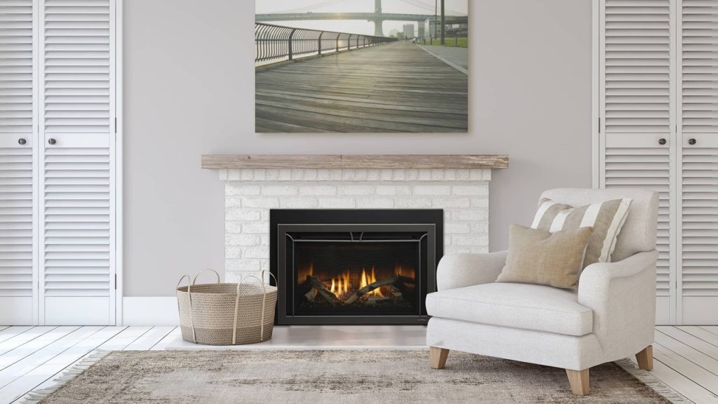 Update your fireplace with a gas insert.