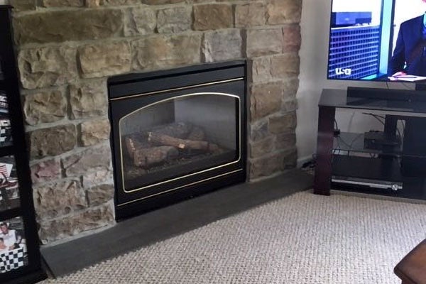 Kring's Hearth & Home Fireplace Modify Example